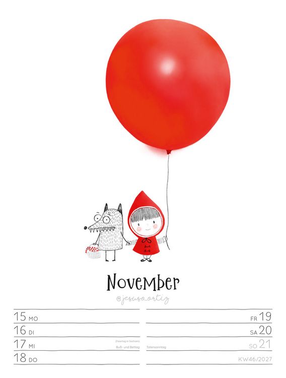 Produktbild: Little Dreams Wochenplaner Kalender 2027