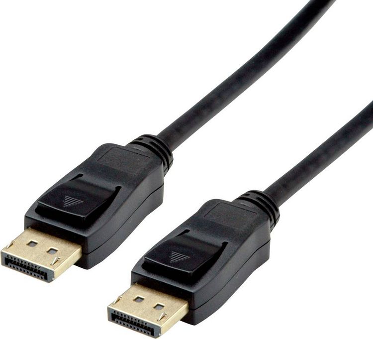Produktbild: Value DisplayPort Anschlusskabel DisplayPort Stecker, DisplayPort Stecker 2.00 m Schwarz 11.99.5811 Geschirmt DisplayPort-Kabel