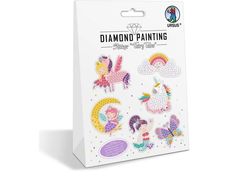 Produktbild: URSUS Diamond Painting Sticker Fairy Tales 6 St&uuml;ck