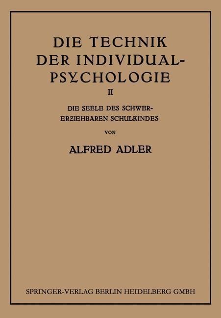 Produktbild: Die Technik der Individual-Psychologie