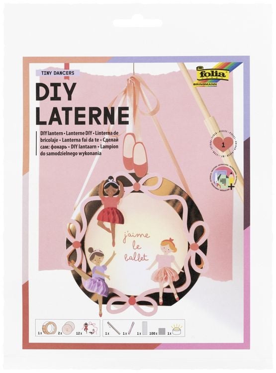 Produktbild: FOLIA Bastelartikel DIY Laterne Tiny Dancers, inkl. 1 LED-Licht und Batterien