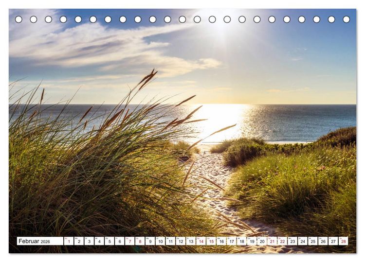 Produktbild: Traumstr&auml;nde an Deutschlands K&uuml;sten (Tischkalender 2026 DIN A5 quer), CALVENDO Monatskalender
