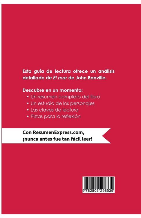 Produktbild: El mar de John Banville (Gu&iacute;a de lectura)