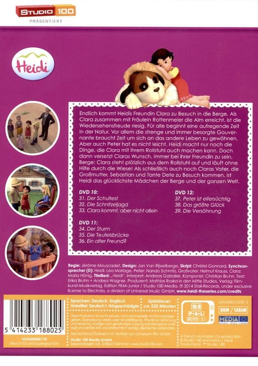 Produktbild: Heidi - Teilbox 4 [3 DVDs]
