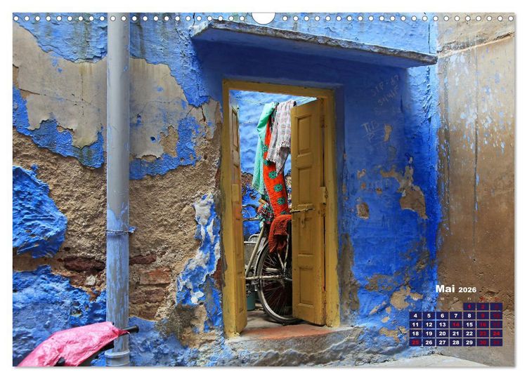 Produktbild: Typisch Indien - Unterwegs in Rajasthan (Wandkalender 2026 DIN A3 quer), CALVENDO Monatskalender