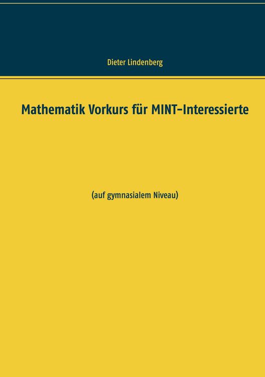 Produktbild: Mathematik Vorkurs f&uuml;r MINT-Interessierte