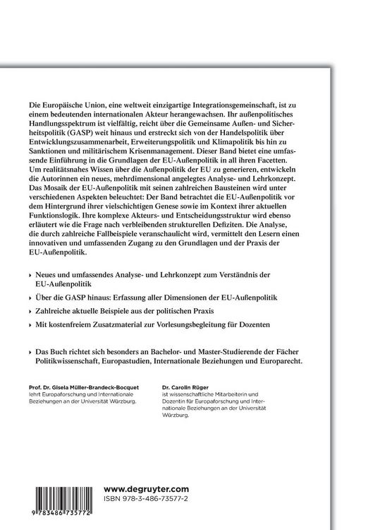 Produktbild: Die Außenpolitik der EU