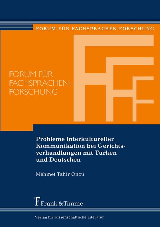 Produktbild: Probleme interkultureller Kommunikation bei Gerichtsverhandlungen mit T&uuml;rken und Deutschen