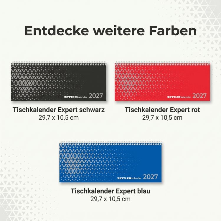 Produktbild: Tischkalender Expert blau 2027