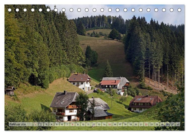 Produktbild: S&uuml;dschwarzwald - Impressionen (Tischkalender 2026 DIN A5 quer), CALVENDO Monatskalender