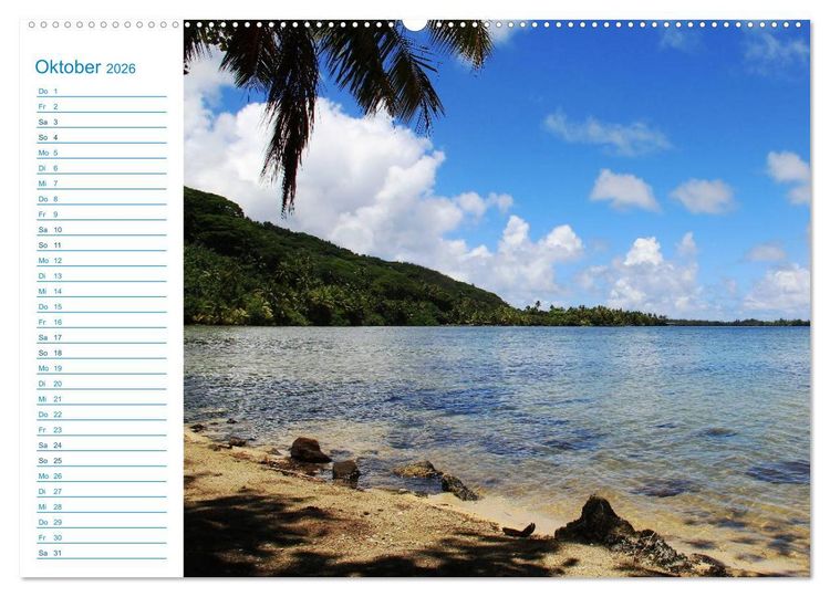 Produktbild: Franz&ouml;sisch-Polynesien - Trauminseln im S&uuml;dpazifik (hochwertiger Premium Wandkalender 2026 DIN A2 quer), Kunstdruck in Hochglanz