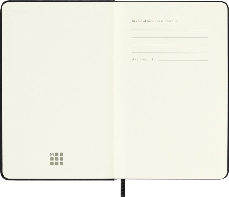 Produktbild: Moleskine 12 Monate Tageskalender 2027, Pocket/A6, 1 Tag = 1 Seite, fester Einband, Schwarz