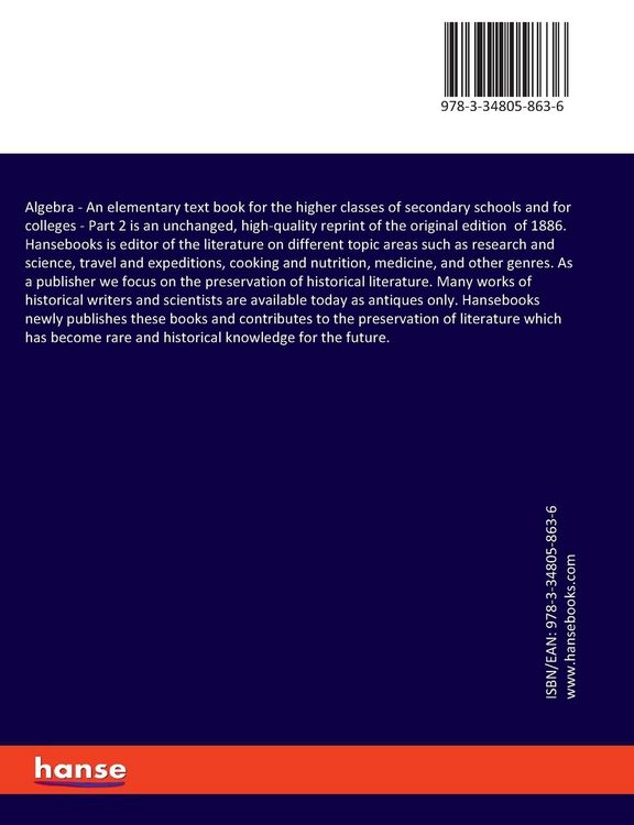 Produktbild: Algebra