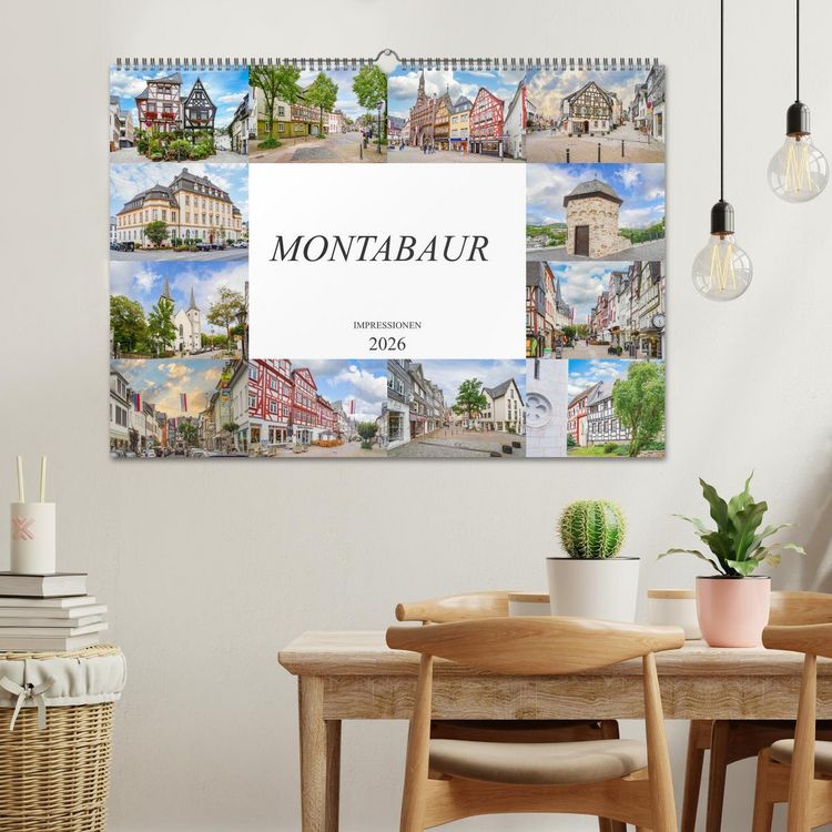 Produktbild: Montabaur Impressionen (Wandkalender 2026 DIN A2 quer), CALVENDO Monatskalender