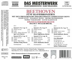 Produktbild: S&auml;mtliche Klavierkonzerte 1-5 (GA)