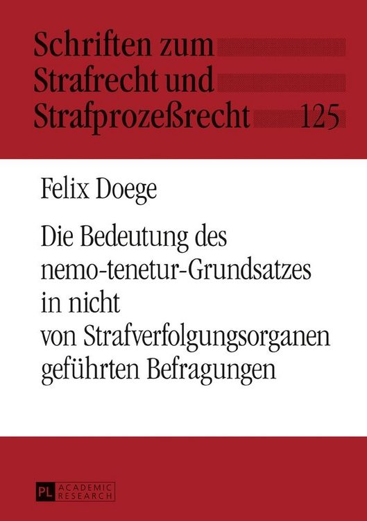 Produktbild: Die Bedeutung des nemo-tenetur-Grundsatzes in nicht von Strafverfolgungsorganen gef&uuml;hrten Befragungen