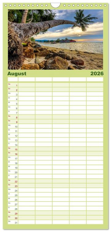 Produktbild: Familienplaner 2026 - Koh Samui mit 5 Spalten (Wandkalender, 21 x 45 cm) CALVENDO
