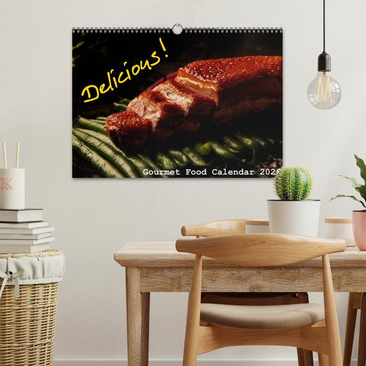 Produktbild: Delicious - Gourmet Food Calendar 2026 / UK-Version (Wall Calendar 2026 DIN A3 landscape), CALVENDO 12 Month Wall Calendar