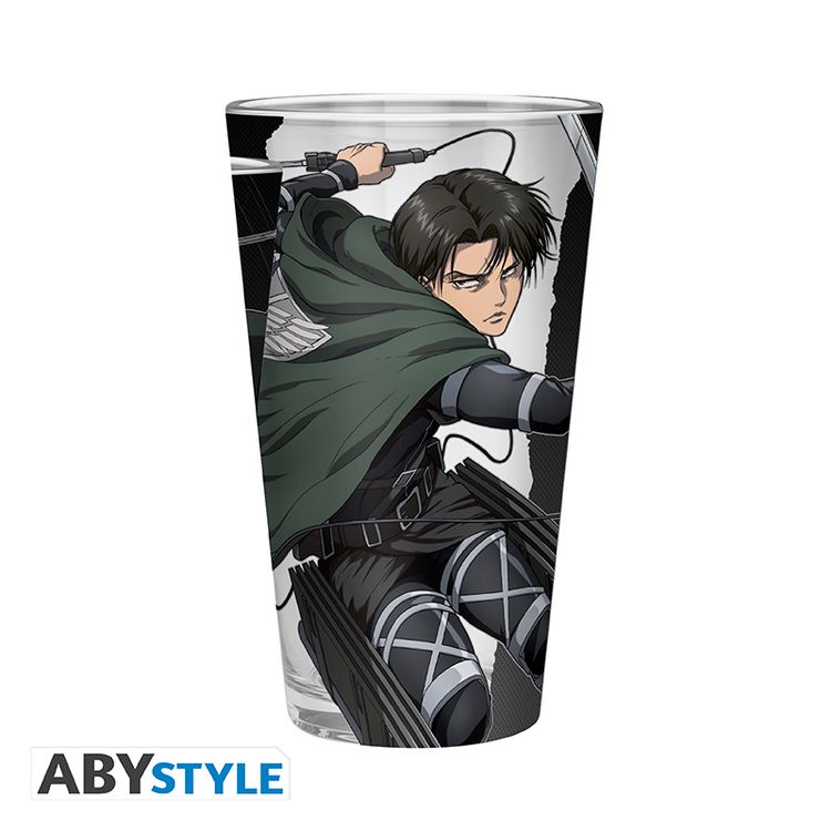 Produktbild: ATTACK ON TITAN - Large Glass - 400ml - Levi S4