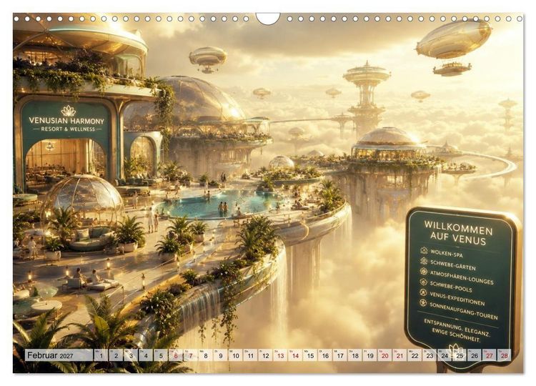 Produktbild: Die verr&uuml;cktesten Urlaubsdestinationen (Wandkalender 2027 DIN A3 quer), CALVENDO Monatskalender