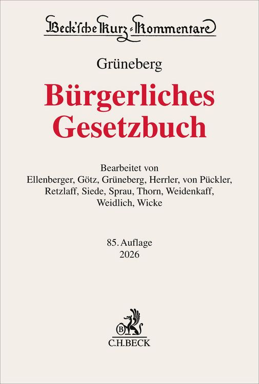 Produktbild: B&uuml;rgerliches Gesetzbuch. BGB
