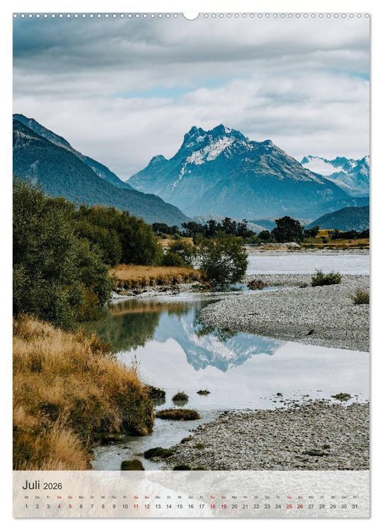Produktbild: Neuseeland entdecken (hochwertiger Premium Wandkalender 2026 DIN A2 hoch), Kunstdruck in Hochglanz