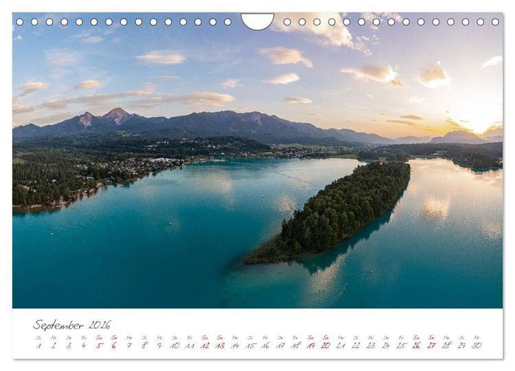 Produktbild: Der wundersch&ouml;ne Faaker See in K&auml;rnten (Wandkalender 2026 DIN A4 quer), CALVENDO Monatskalender