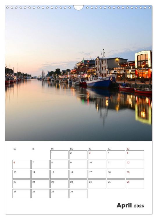 Produktbild: Warnem&uuml;nde Urlaub f&uuml;r zu Hause (Wandkalender 2026 DIN A3 hoch), CALVENDO Monatskalender