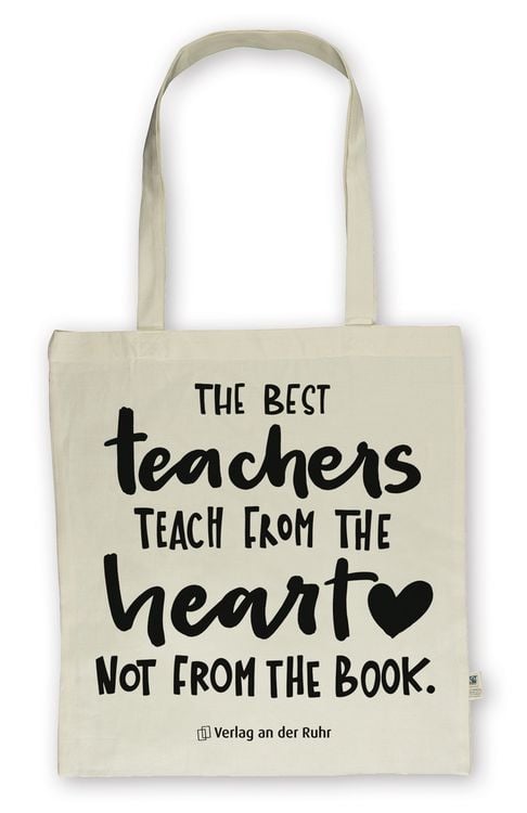 Produktbild: Baumwolltasche f&uuml;r Lehrer und Lehrerinnen  Edition "The best teachers teach fro