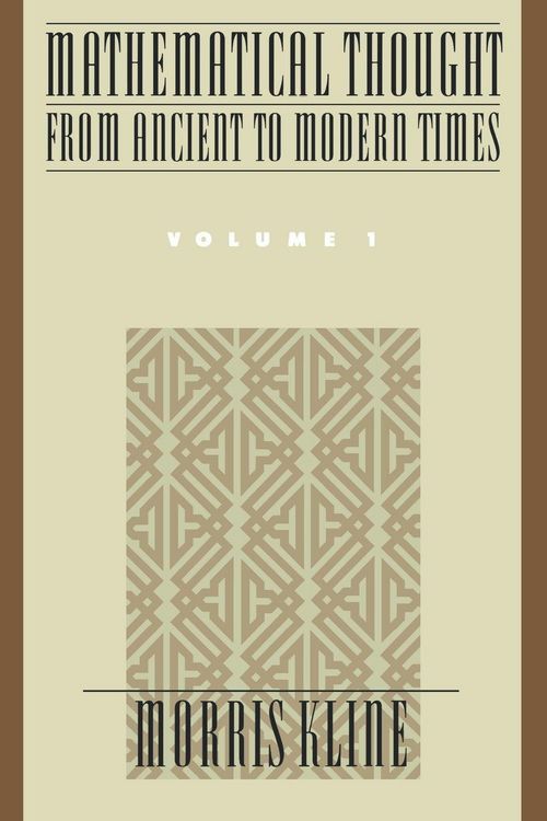 Produktbild: Mathematical Thought from Ancient to Modern Times