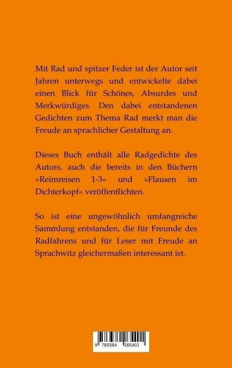 Produktbild: Zweiradreime - Gedichte rund um das Thema Fahrrad und Radtouren