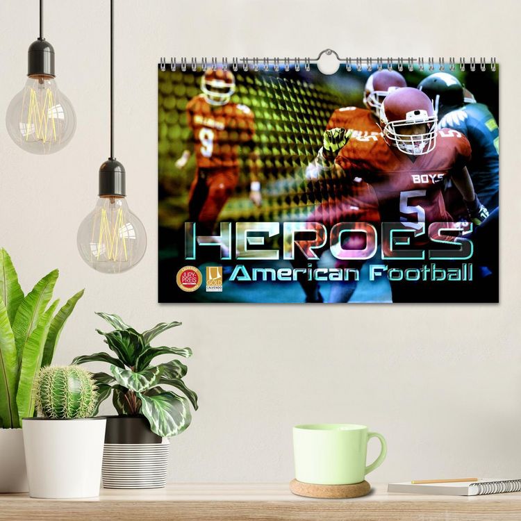 Produktbild: HEROES - American Football (Wandkalender 2026 DIN A4 quer), CALVENDO Monatskalender