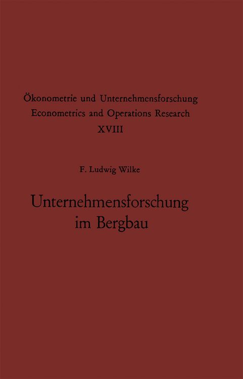 Produktbild: Unternehmensforschung im Bergbau