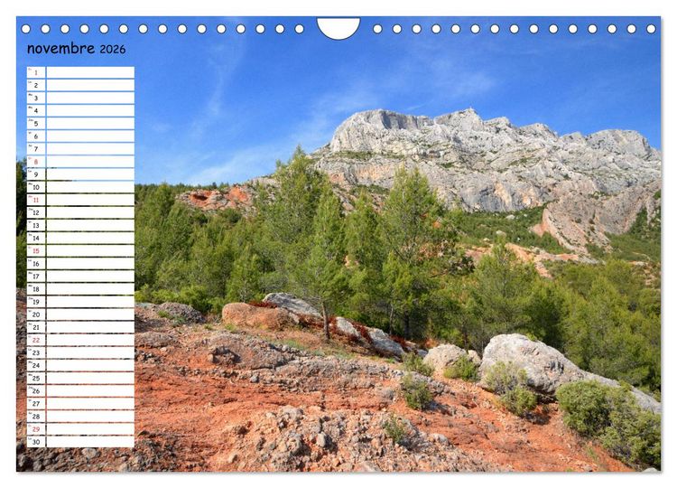 Produktbild: La Montagne Sainte-Victoire &ndash; dans les pas de C&eacute;zanne (Calendrier mural 2026 DIN A4 vertical), CALVENDO calendrier mensuel