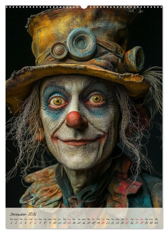 Produktbild: Circus Faces (Wall Calendar 2026 DIN A2 portrait), CALVENDO 12 Month Wall Calendar