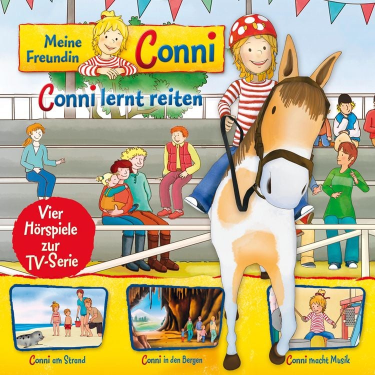 Produktbild: 06: Conni lernt reiten / Conni am Strand / Conni in den Bergen / Conni macht Musik (Vier Hörspiele zur TV-Serie)