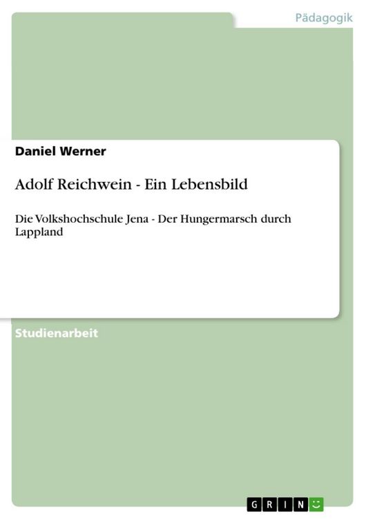 Produktbild: Adolf Reichwein - Ein Lebensbild