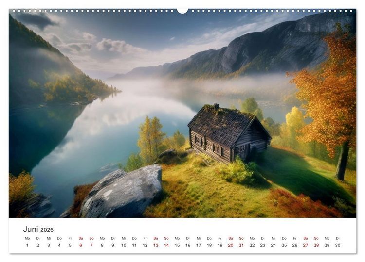 Produktbild: Zuhause in der Wildnis (Wandkalender 2026 DIN A2 quer), CALVENDO Monatskalender