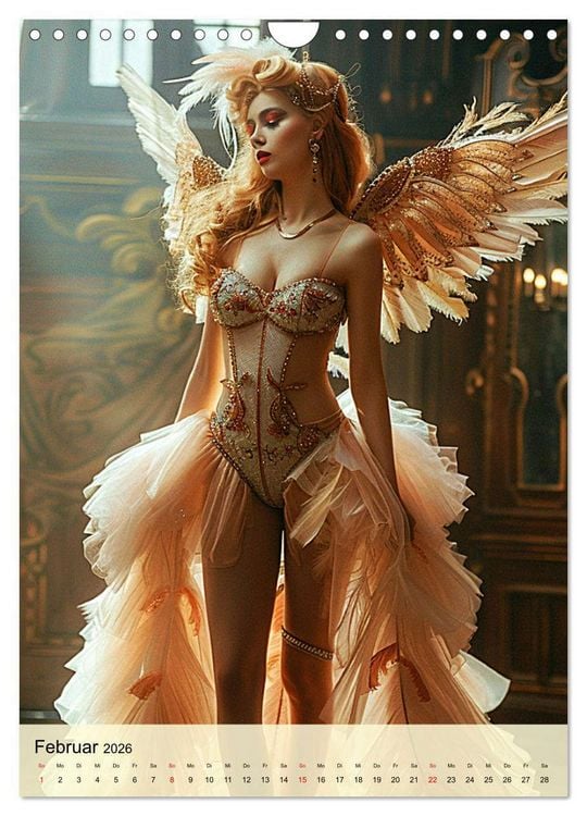 Produktbild: Burlesque. Verf&uuml;hrerische Frauen im Stil der 20er Jahre (Wandkalender 2026 DIN A4 hoch), CALVENDO Monatskalender