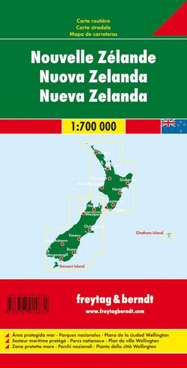 Produktbild: freytag & berndt Stra&szlig;enkarte Neuseeland 1:700.000