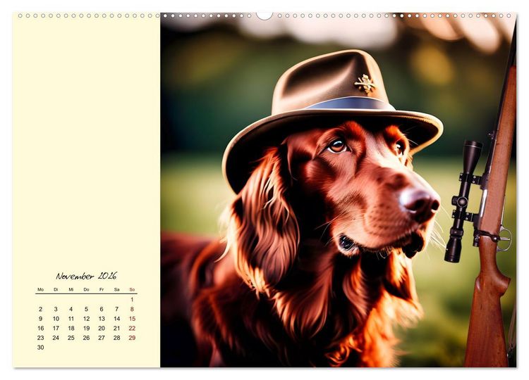Produktbild: Gut beh&uuml;tete Hunde (Wandkalender 2026 DIN A2 quer), CALVENDO Monatskalender