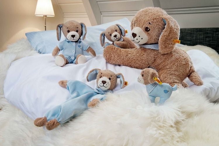 Produktbild: Steiff - Gute-Nacht-Hund, blau, 28cm