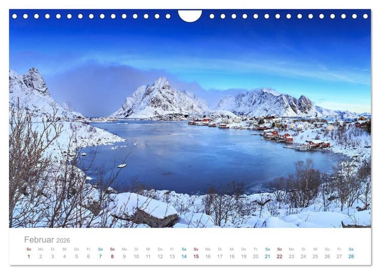 Produktbild: Norwegen - der hohe Norden (Wandkalender 2026 DIN A4 quer), CALVENDO Monatskalender