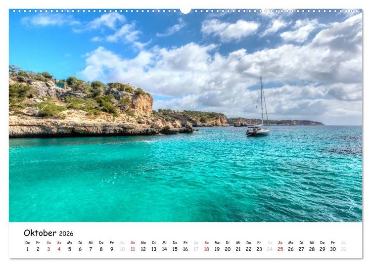 Produktbild: Wildes und romantisches Mallorca (Wandkalender 2026 DIN A2 quer), CALVENDO Monatskalender