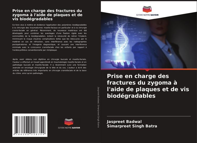 Produktbild: Prise en charge des fractures du zygoma &agrave; l'aide de plaques et de vis biod&eacute;gradables