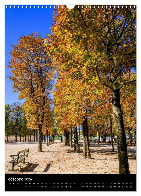 Produktbild: Paris de tous les temps (Calendrier mural 2026 DIN A3 horizontal), CALVENDO calendrier mensuel