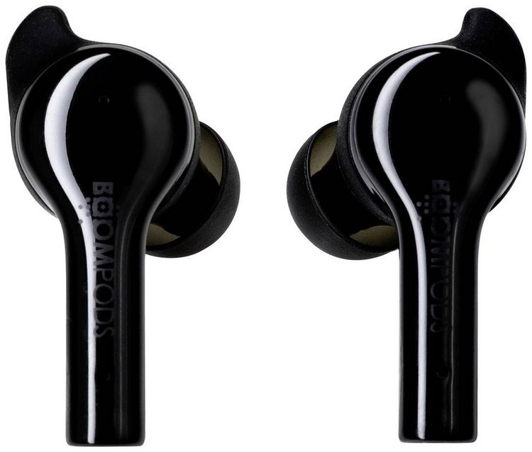 Produktbild: Boompods Bassline GO In Ear Kopfh&ouml;rer Bluetooth&reg; Schwarz Headset, Lautst&auml;rkeregelung, Schwei&szlig;resistent, Touch-Steuerung