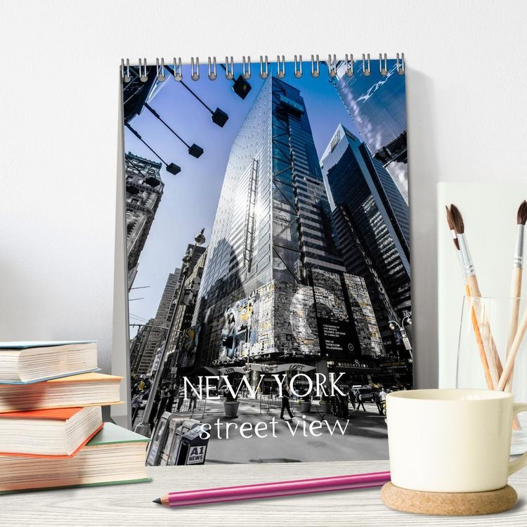 Produktbild: NEW YORK &ndash; street view (Tischkalender 2026 DIN A5 hoch), CALVENDO Monatskalender