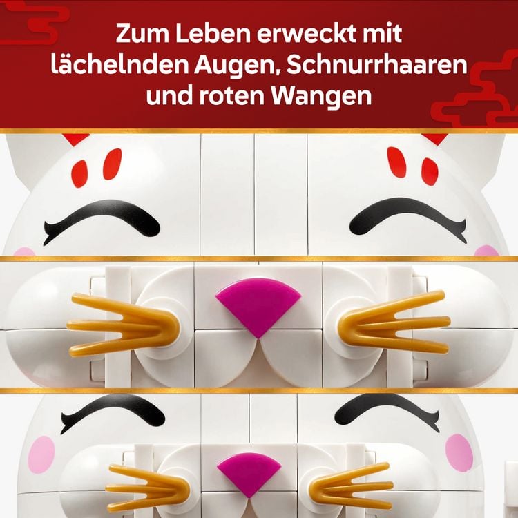 Produktbild: LEGO 40813 Gl&uuml;ckskatze, Tier Spielzeug f&uuml;r Jungen und M&auml;dchen