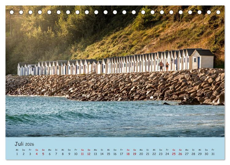 Produktbild: Unterwegs in der Normandie (Tischkalender 2026 DIN A5 quer), CALVENDO Monatskalender